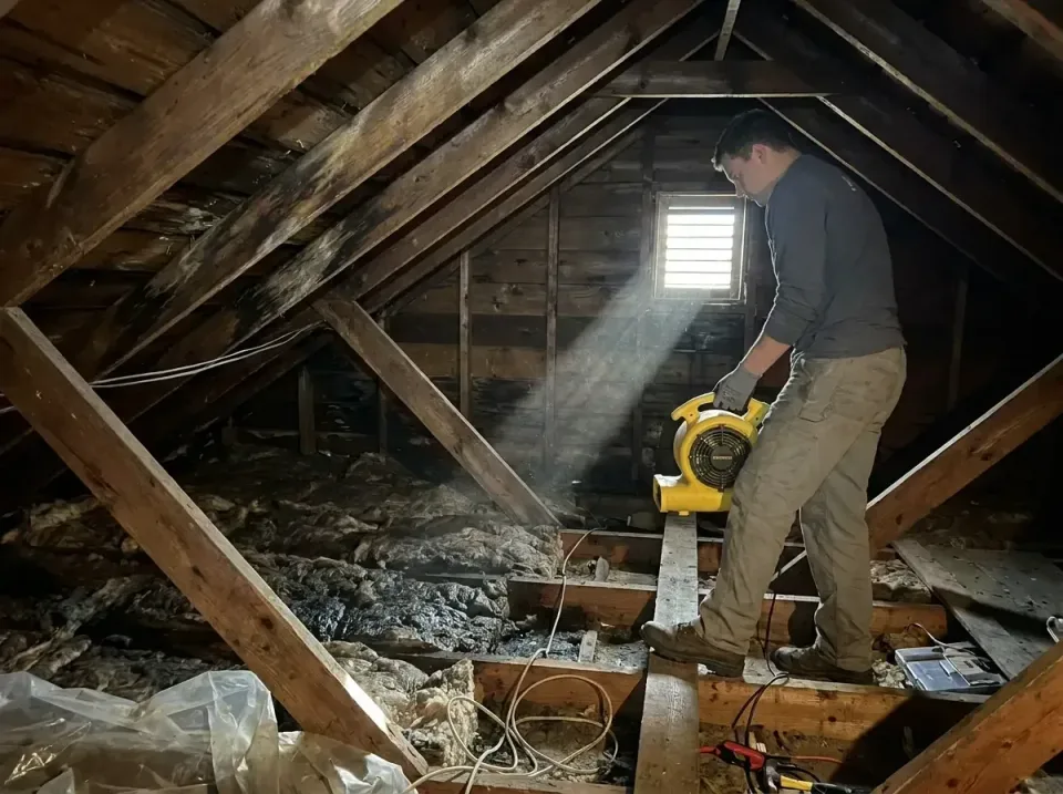 attic-water-damage-drying-proc-007 — frequently asked questions, Emergency Water Extraction & 24/7 Flood Response in Foster…